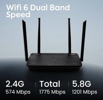 pcWRT Gigabit WiFi 6 Router with VLAN, VPN, Ad Blocking, DNS Over HTTPS and P...