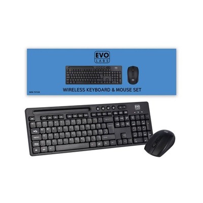 Evo Labs Wireless Tastatur und Maus Combo Set Full Size QWERTZ (WM-757UK)