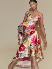 Reformation poppies silk dress Sz 10 womens, long maxi silk dress with cutouts