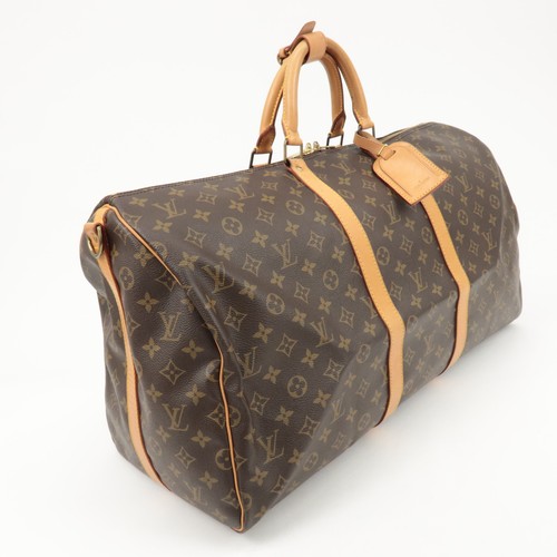 Auth Louis Vuitton Monogram Keep All Bandouliere 55 Boston Bag M41414 Used F/S - Picture 4 of 23