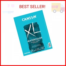 Canson XL Watercolor Paper Pad 9"X12"-30 Sheets