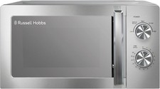 Russell Hobbs RHMM827SS Compact Solo Microwave Oven Easy Clean 20L 800w Silver