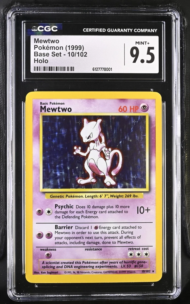 Mewtwo Pokémon TCG Grade 9.5 Individual Collectible Card Game