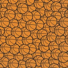 Boston International 5x5 in. Paper Cocktail Napkin Basketball Orange Pack of 20