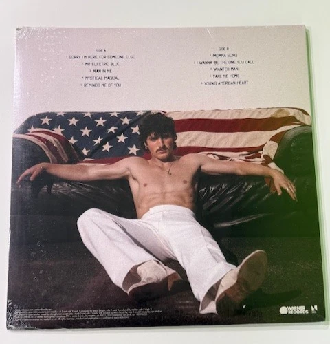 Benson Boone 'American Heart' New Vinyl LP Limited Ed Red Blue Pink Marble