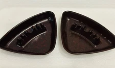 Ges-Line Ashtray 661 MCM Brown Triangle Melamine USA 7x5x1 Set of 2 Vintage