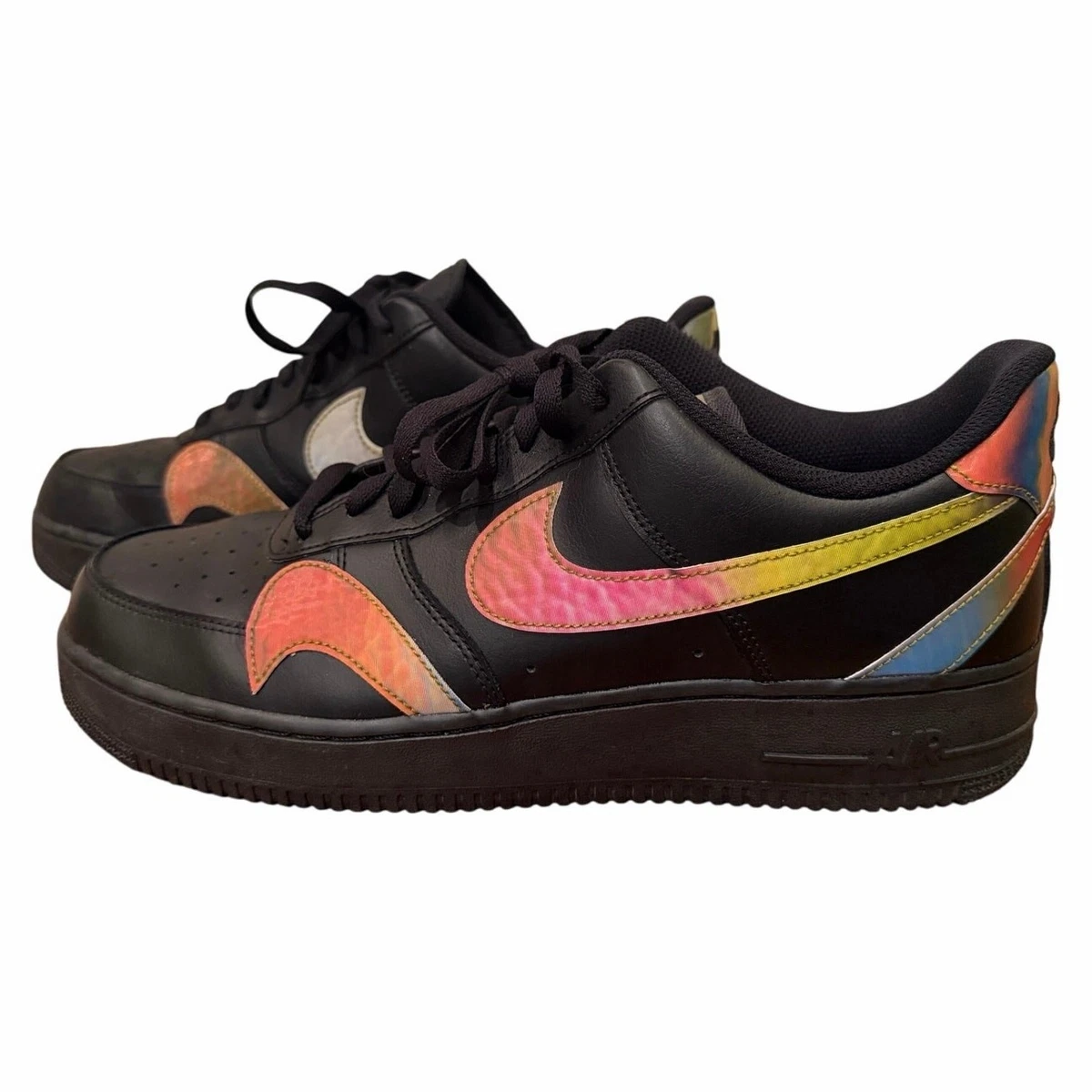 Nike Air Force 1 Low Misplaced Swoosh - Black | eBay display picture 3