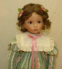 Dianna Effner EMILY Porcelain Doll w/ Stand 1996 Ashton Drake Galleries