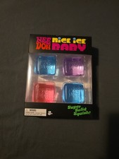 NeeDoh Nice Ice Baby 4 pack, Set of Four Nee Doh Mini Nice Cube Pink Blue Purple