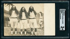 C. 1913 House of David Baseball Team RPPC - Standing, Dugout in Background SGC 3