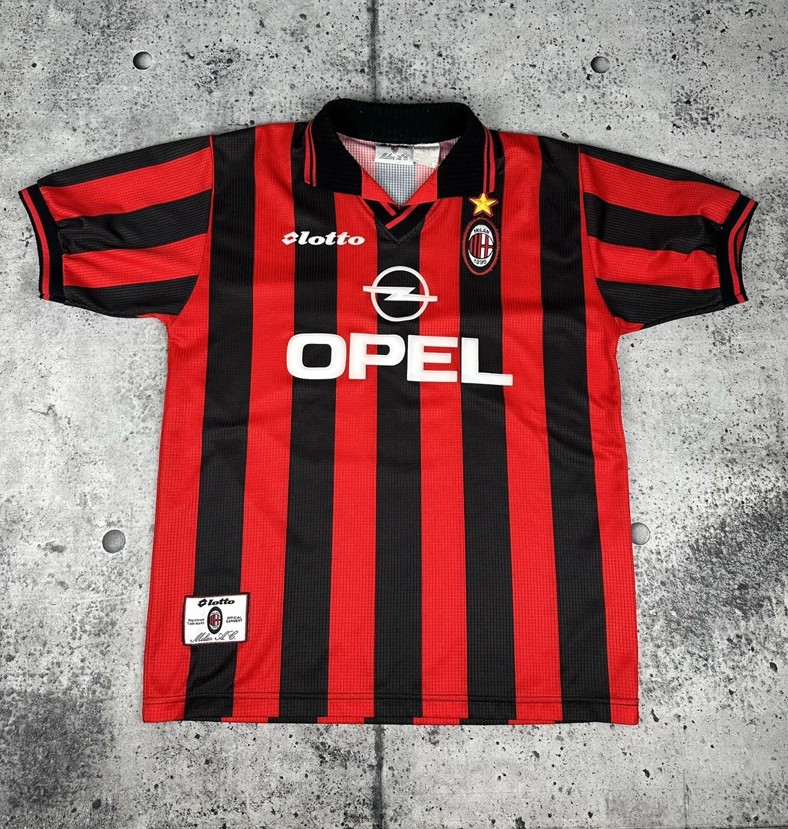 Maillot De Foot AC Milan Taille XL - Dos Opel N°18 Leonardo, état Très Bon