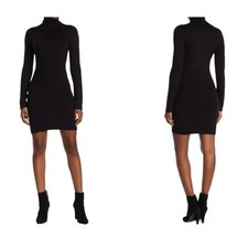 French Connection Soft Turtleneck Sweater Dress Black Small NWOT $128 MSRP