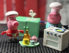 Peppa Pig Cooking With Daddy Pig Set 5 Piece With Light Up Oven VHTF Rare