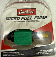 New Edelbrock Universal Diesel 12v Micro Electric Fuel Pump 38 Gph 144 Lph New Edelbrock Universal Diesel 12v Micro Electric Fuel Pump 38 Gph 144 Lph