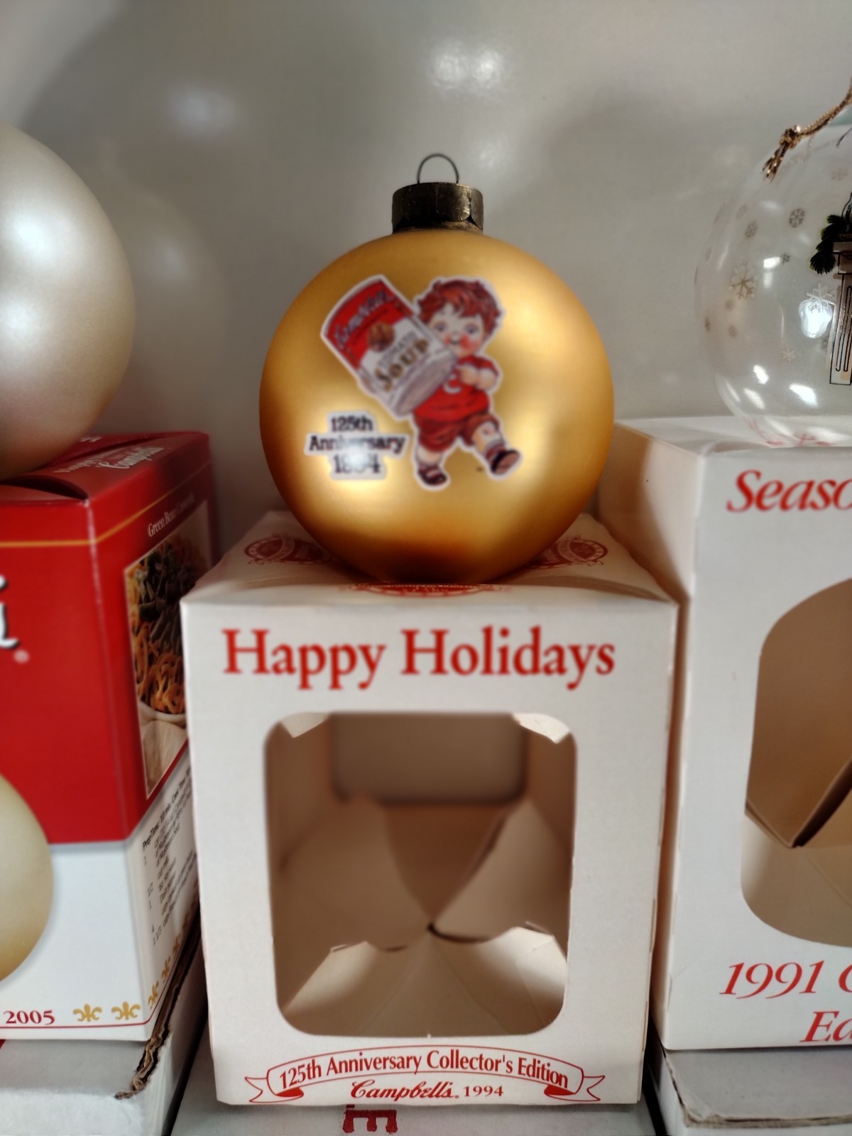 LOT OF NINE - Campbell’s Collector's Edition Christmas Ornaments ( LOT OF 9  )