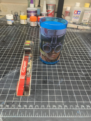 Star Wars, vintage   Darthmaul Toothbrush With Matching Rinse Cup
