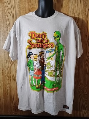 Steven Rhodes Graphic T-Shirt Don t Talk to Strangers Safety Education Size XL