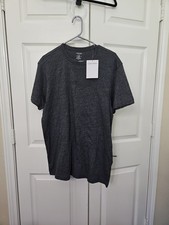 Image of Calvin Klein T-Shirt Mens Size XLarge Charcoal Embroidered Logo Short Sleeve