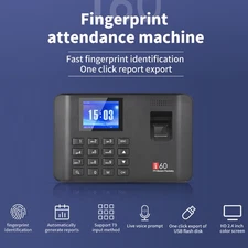 Intelligent Biometric Fingerprint Password Attendance Machine Time Clock HHMV
