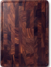Large Walnut Wood Cutting Board for Kitchen, End Grain Chopping Boards