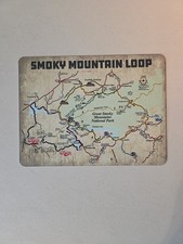 Smoky Mountain Loop Metal Sign Map Great Smoky Mountains National Park 9