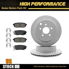 278mm Rear Disc Brake Rotors + Ceramic Pads For 2014 - 2018 Subaru Forester