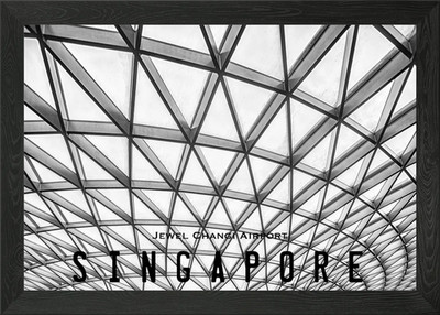 Singapore Jewel Changi Framed Wall Art Poster Canvas Print Picture