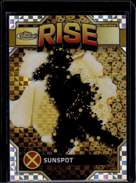 2025 Topps Finest X-Men '97 #R-11 Sunspot "Rise" Checkerboard Refractor #/97 (SP