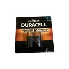 2-Pack Duracell 123 Lithium 3V Photo Battery Expires March 2034