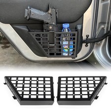 Metal Rear Door Storage Box Car Door Organizer Compatible with 2007-2018 Jeep...