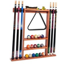 Pool Stick Holder, Wall Mount Pool Cue Rack ,Solid Wood Wall Mount Type 2 