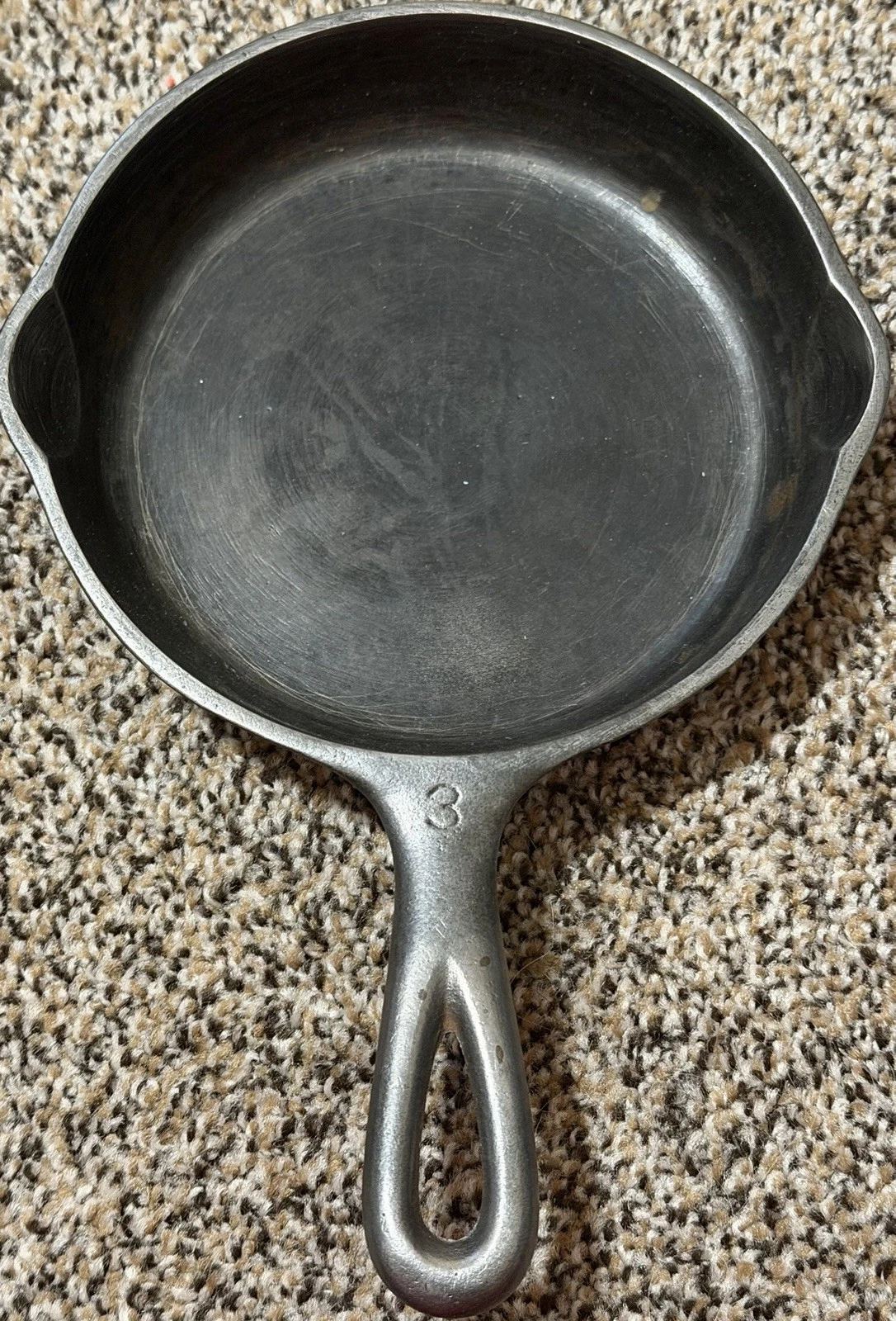 Wagner Ware No.3 Cast Iron Frying Pan Skillet Vintage Sydney O 1053N