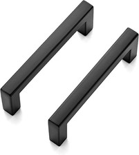 Matte Black Square Cabinet Drawer Pulls Kitchen Cabinet Handles Ravinte