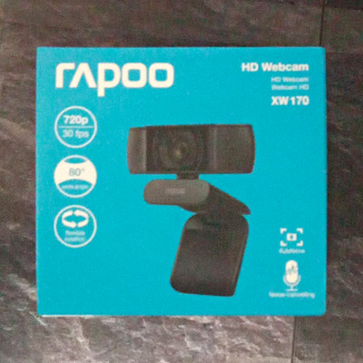 Rapoo XW 170 HD Webcam 720p 30 fps, Schwarz, eingebautes Mikrofon