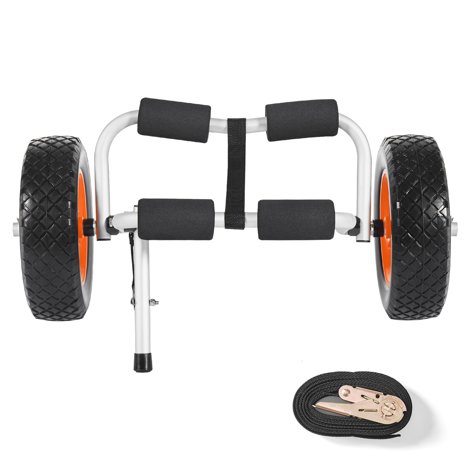 Chariot de bateau pliable Uimoso 90 kg pour mise à l'eau facile sur plage et sable