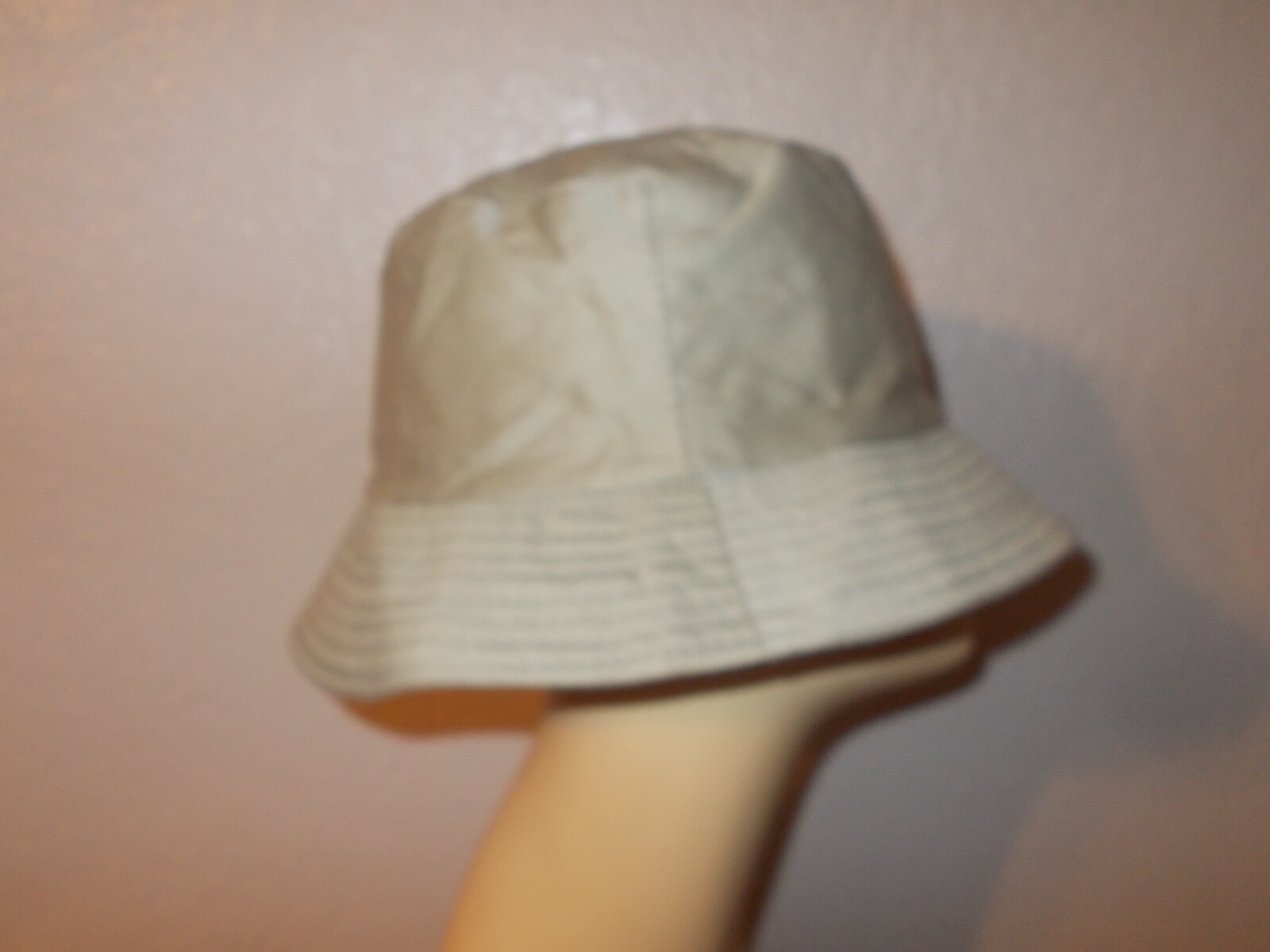 Bkul Khaki Blue Reversible Bucket Hat Size S/M Gem