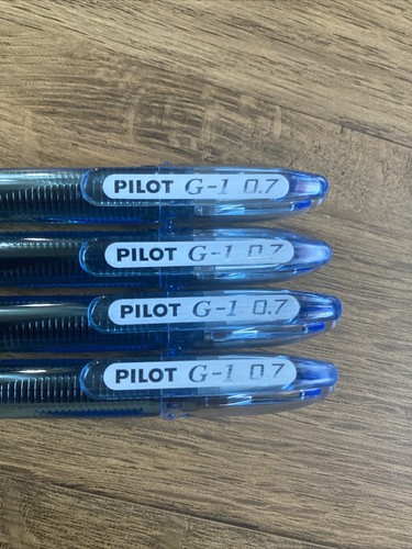 Pilot G-1 0.7mm Fine Blue Gel Ball Point Pens, REF : BL-G1-7T- L ( PKT 4 PENS ) - Picture 4 of 11