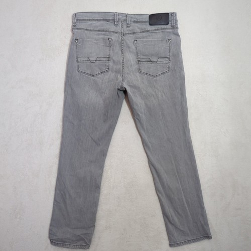 Pantalones de mezclilla Carlo Colucci para hombre W36 L32 grises regulares cremallera recta gris algodón - Imagen 2 de 17