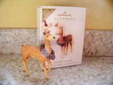 Hallmark 2007 Peaceful Animals Reindeer Cardinal VIP Gift Christmas Ornament