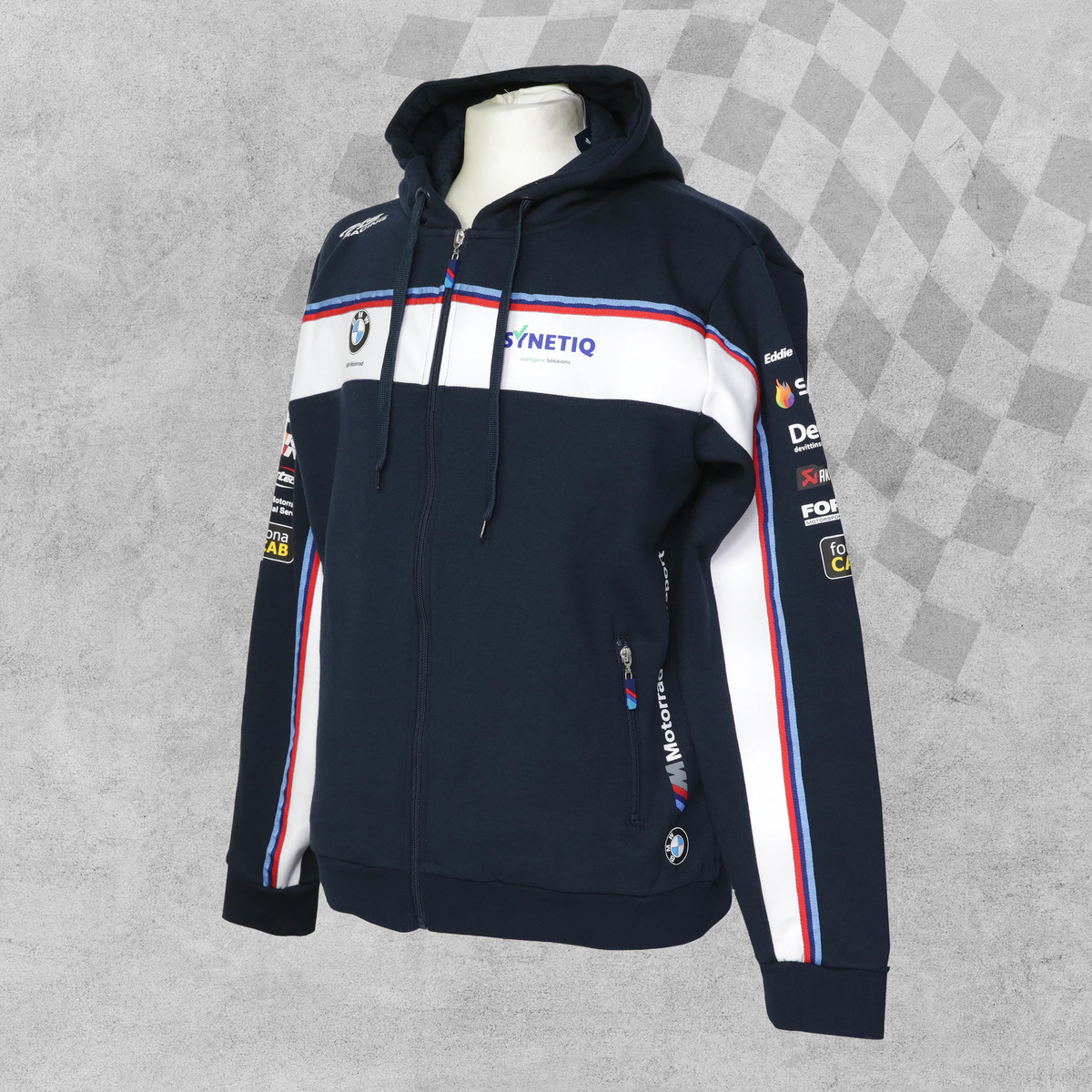 希少】tyco BMW Racng Zipup Parka Parka with fur-effect