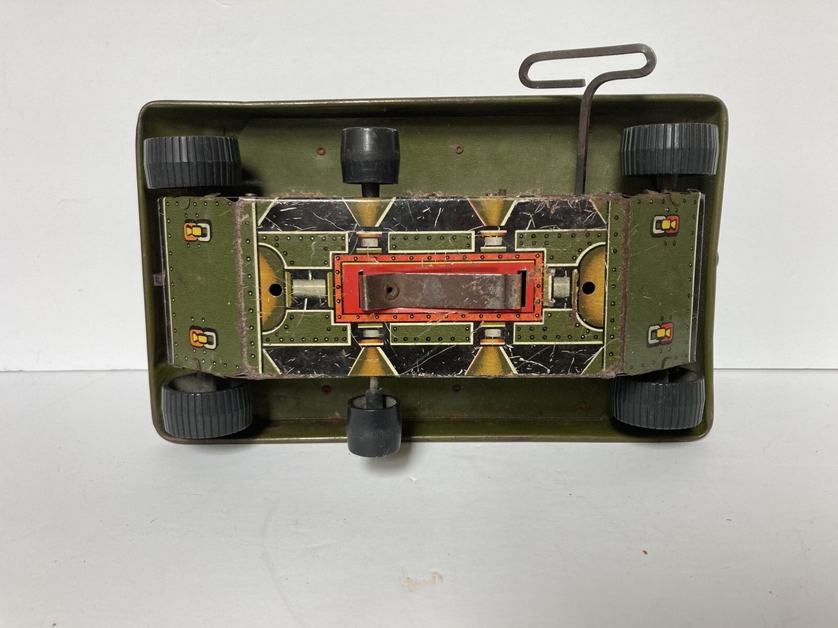 🔥 Marx 1950's U.S. Army Tank Vintage Wind Up Tin Toy | eBay