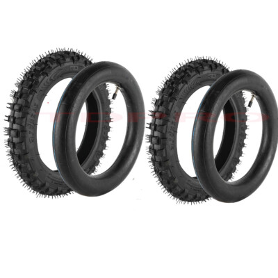 2 Sets 2.50-10 Tire & Tube For YAMAHA PW50 TTR50 SUZUKI JR50 Dirt Bike 2.5-10