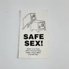 Authentic Original Expert Cycle Works (Safe S*x) Business Card
