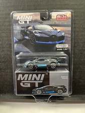 1/64 MINI GT MIJO EXCLUSIVES BUGATTI GRAY BLUE DIVO 1 OF 5400