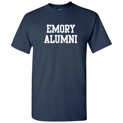 Emory Eagles Basic Block Alumni Collegiate T Shirt - Navy