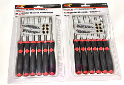 2 Performance Tool W1185  Small Engine Carburetor Adjuster Screwdriver 6-Pc Sets