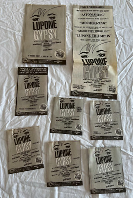 8 Gypsy Broadway Musical Revival CITY CENTER Newspaper Ads (Patti LuPone)