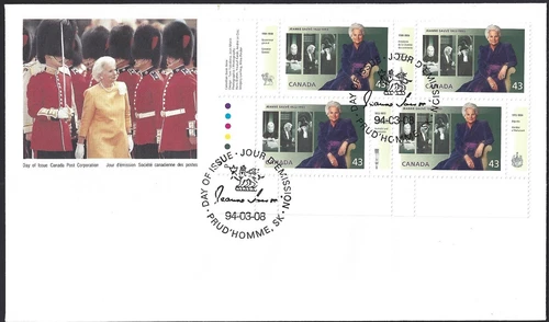 🍁Canada  #1509 LLpb  " JEANNE SAUVE"     Brand New  1994 First Day Cover