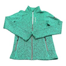 Killtec Women Green Fleece Jacket Full Zip Size 38eu