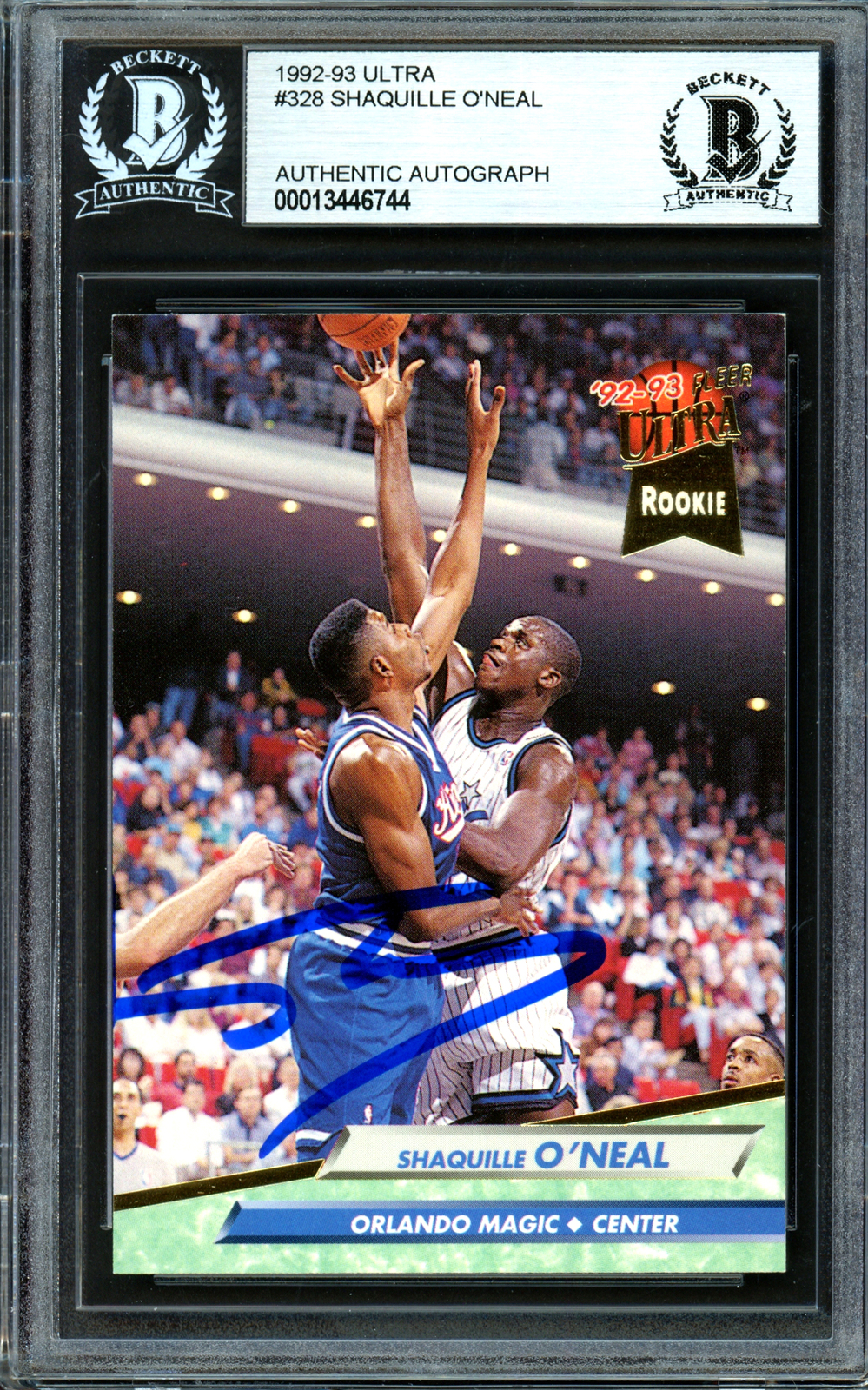 Shaquille Shaq O'Neal Autographed 1992-93 Fleer Ultra RC Magic Beckett  13446744 | eBay
